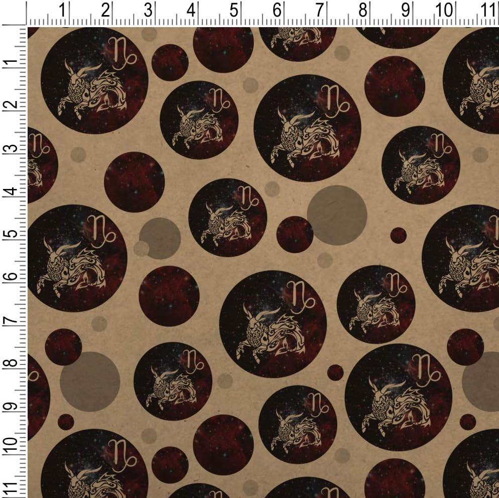 GRAPHICS & MORE Capricorn Fish Goat Zodiac Sign Horoscope in Space Premium Kraft Gift Wrap Wrapping Paper Roll