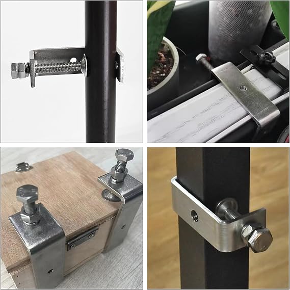 Heavy Duty Stainless Steel C-Clamp with Wide Jaw Openings 85MM 3 3/8 Inch Large Tiger Clamps Metal G Clamp for Assembly, Fastening, Gluing and Welding, 2PCS