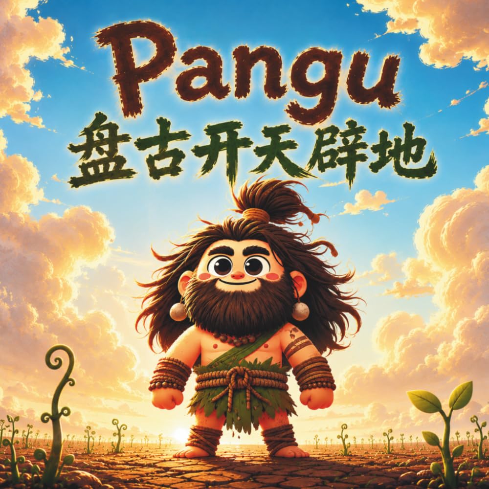 Pangu - the Giant Who Created the World: Chinese Mythology Story for Kids in English, Chinese, and Pinyin (English-Chinese Bilingual Kids' Books)