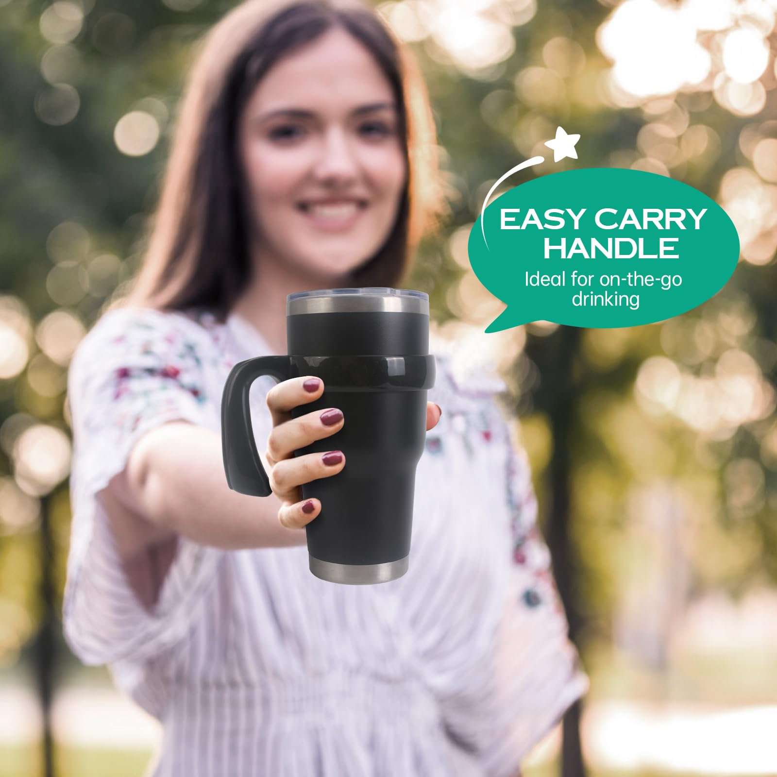 Amazon.com | Handle For Yeti 32 OZ Tumbler- Available For Yeti Rambler,  Ozark Trail, Sic And More Tumbler Mugs: Tumblers & Water Glasses