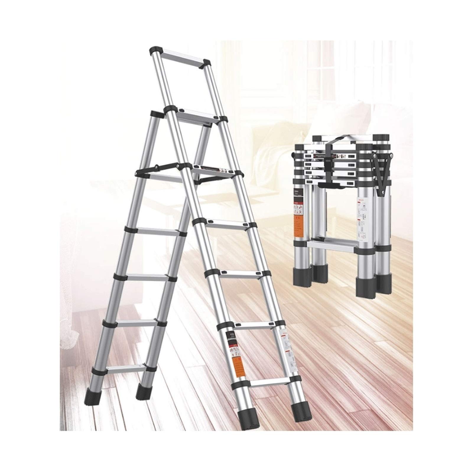 Buy Telescoping Ladders Fold Telescoping Ladder,6.5 FT One Button
