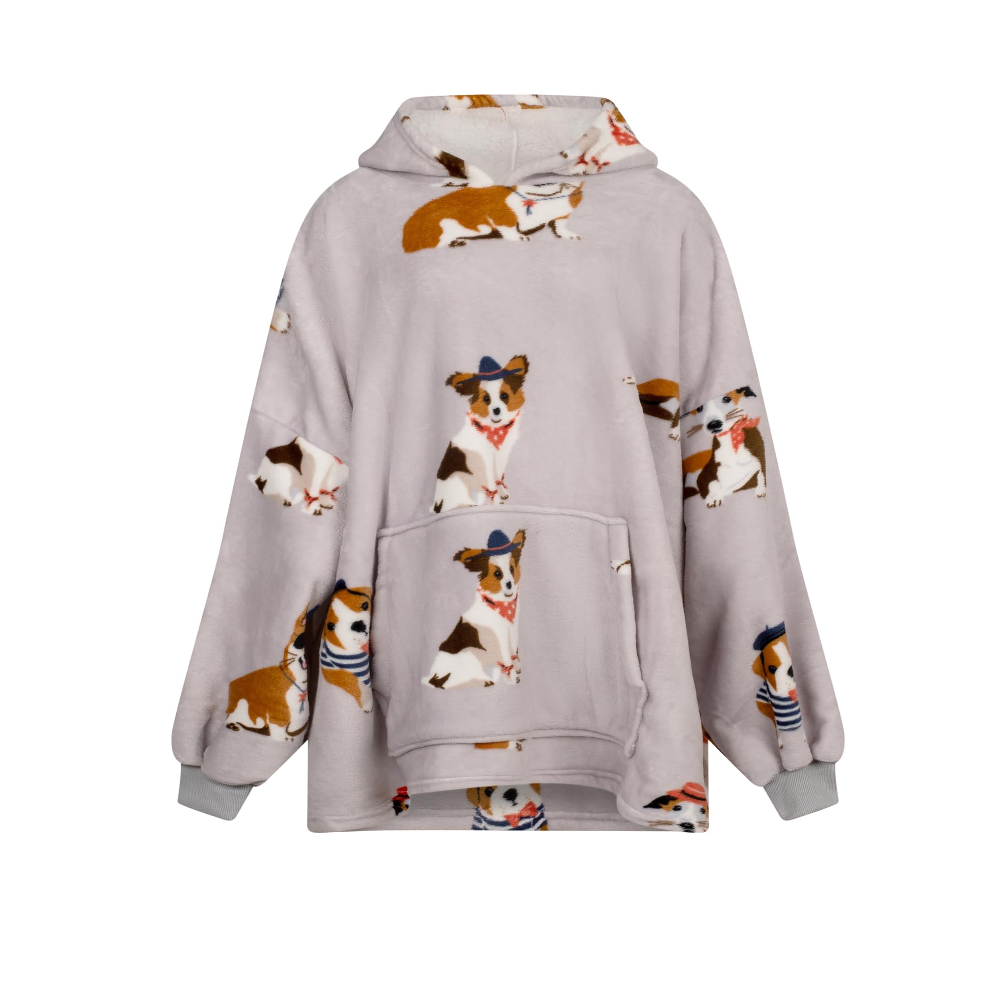 Rapport Home Fleece Hoodie - Oversized - Multi