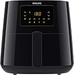 Philips Essential Airfryer XL 2.65lb/6.2L Capacity Digital Airfryer with Rapid Air Technology, Easy Clean Basket, Black- HD9270/91