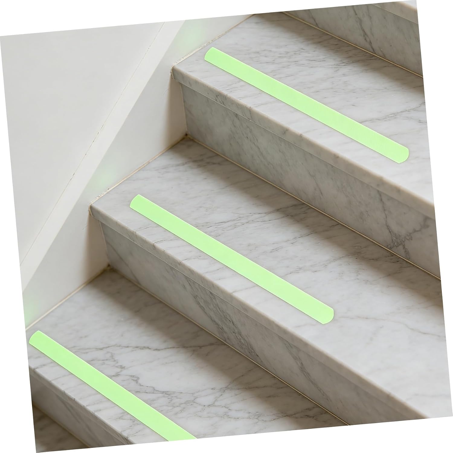 MAGICLULU 24pcs Luminous Non-skid Peva Safety Grip Tape Strips 2cm X 20cm for Stairs Bathroom Anti-slip Warning Security Traction Tape