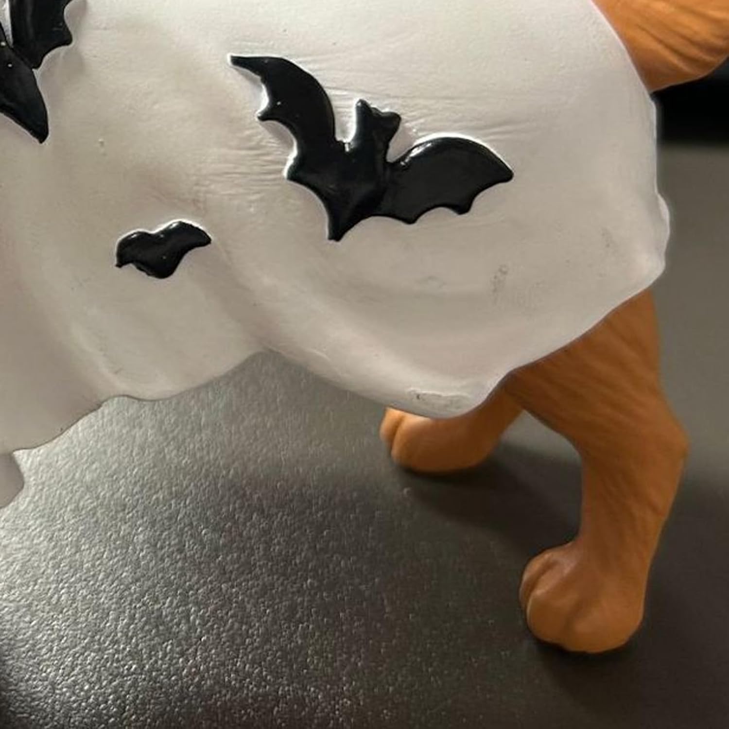 3 Halloween Dog Figurine Holding Pumpkin Bowl Mantel, Tabletop, Shelf Decor for Parties, Fall Home & Festive Displays (1-Pack) Finished with and Pet-safe Coatings for Use