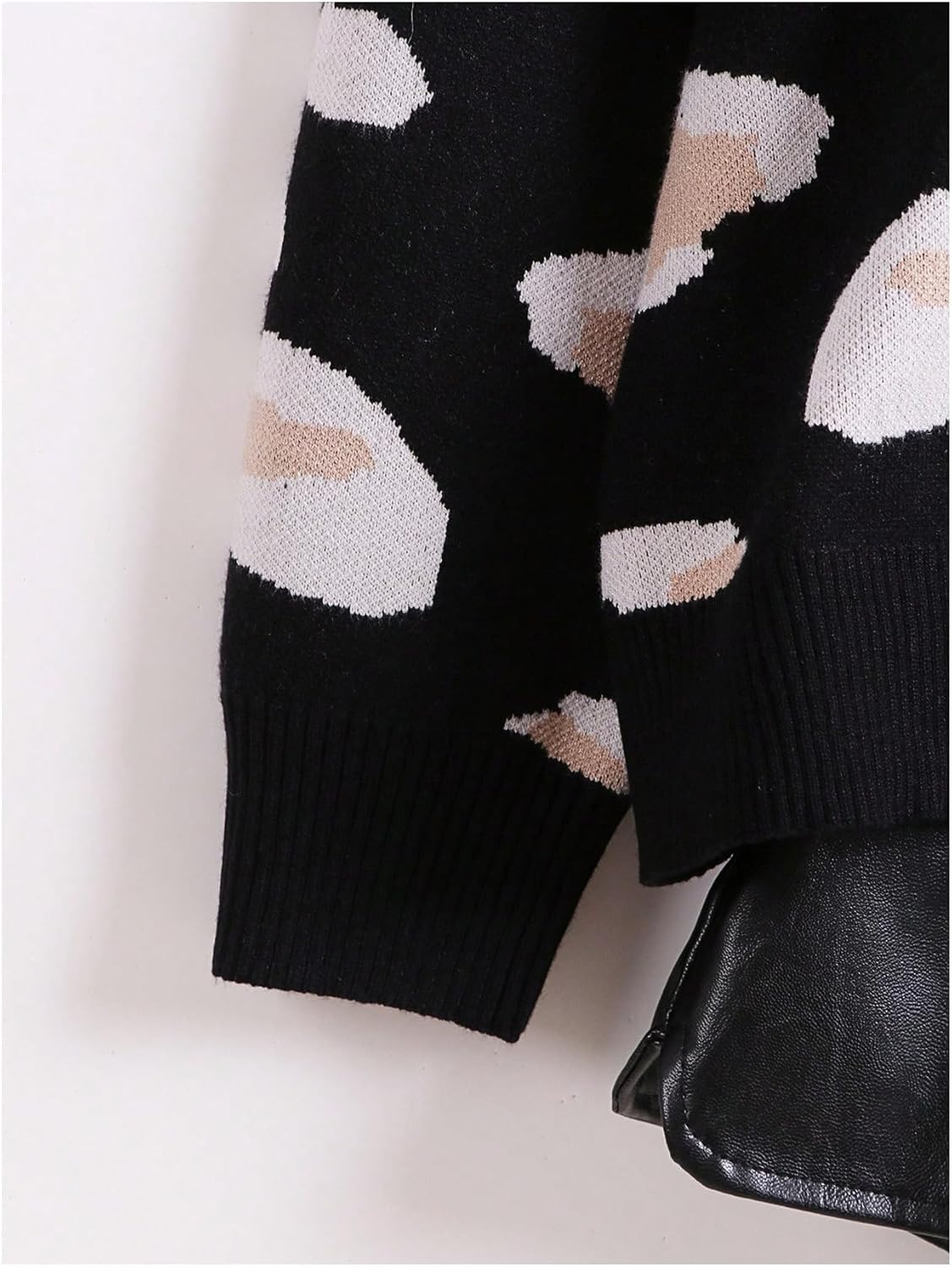 Leopard Cardigan for Women Tiger Print Button Down Color Block V Neck Sweaters Long Sleeve Lightweight Outwear - Image 6