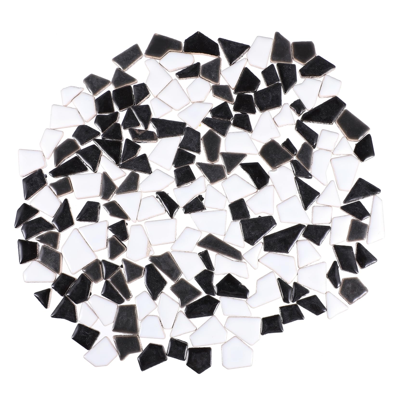 STOBOK 200g DIY Glazed Mosaic Tiles Ceramic Assortment with Irregular Shapes, Sturdy and Practical Ceramic Tile for Art Projects and Home Decoration