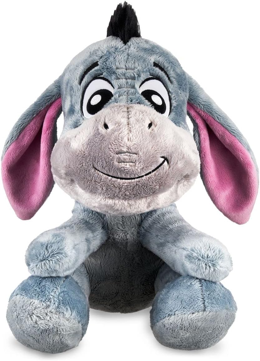 Disney Store Official Eeyore Big Feet Plush - Winnie The Pooh Plushy with Embroidered Features, Soft Flexible Ears, Furry Coat, Mane and Tail - 10" Stuffed Disney Plush
