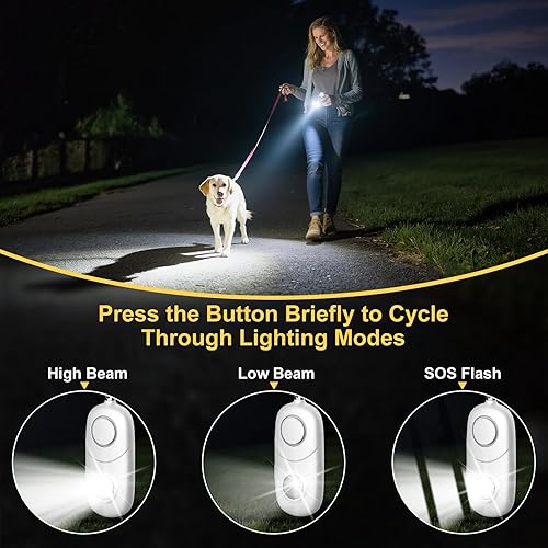 Miniatura 5 de Personal Alarm for Women Keychain Alarm Qoosea 4 Pack 135dB Emergency Keychain Siren with Strobe Light Loud Siren for Women Kids Students Seniors