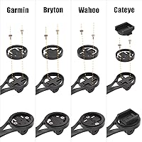 Vista 7 de Soporte para computadora de bicicleta, soporte frontal para bicicleta para manillar de bicicleta integrado, compatible con bicicletas de carretera