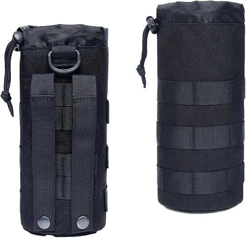 2 PCS Sac de Bouteille d'eau Molle Tactique 