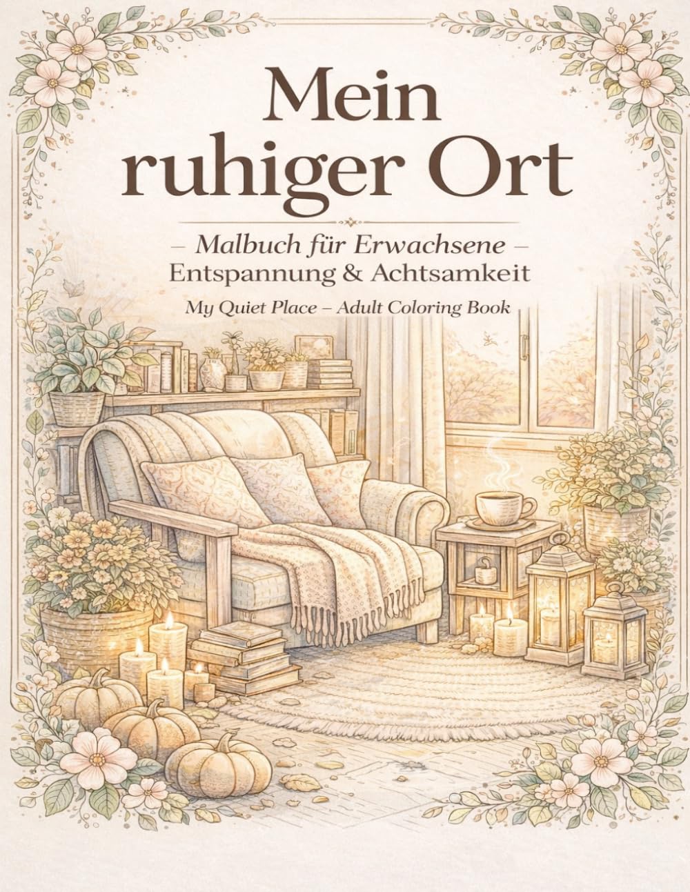 Mein ruhiger Ort - Malbuch für Erwachsene - Entspannung und Achtsamkeit: Für Momente der Ruhe, Gelassenheit und kreativen Entspannung
