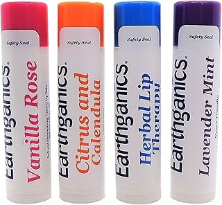 Earthganics 100% Natural Lip Balm Set - Cold ...