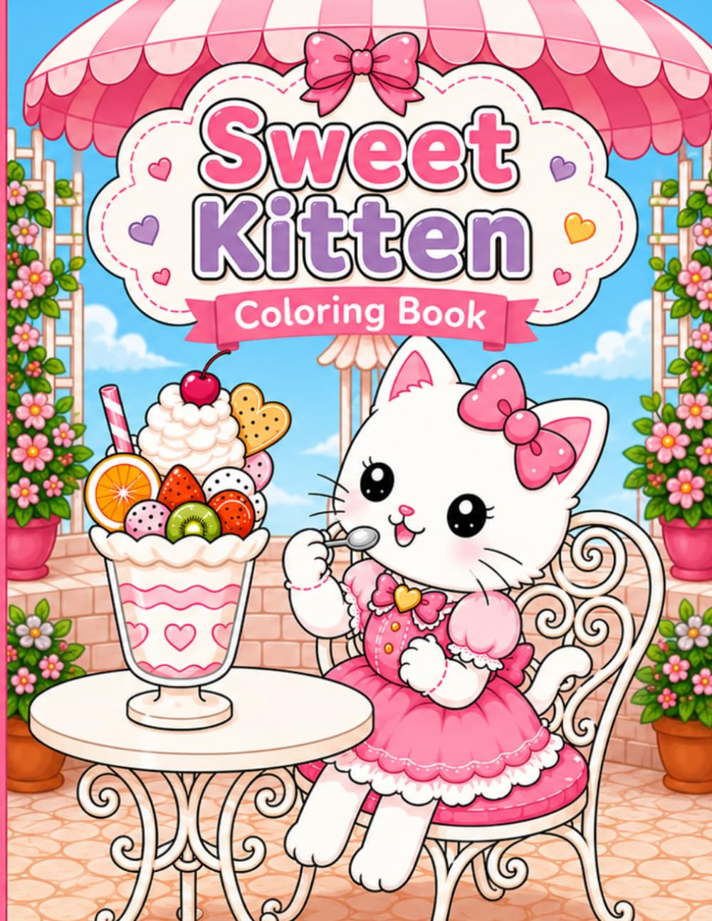 Sweet Kitten Coloring Book