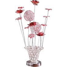 20.75" Aluminum Flower Bud Table Lamp with LED Light Multicolor Artistic Living Room Nightstand Lamp