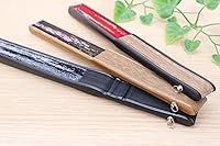 Vista 3 de Ventilador plegable de dragón negro