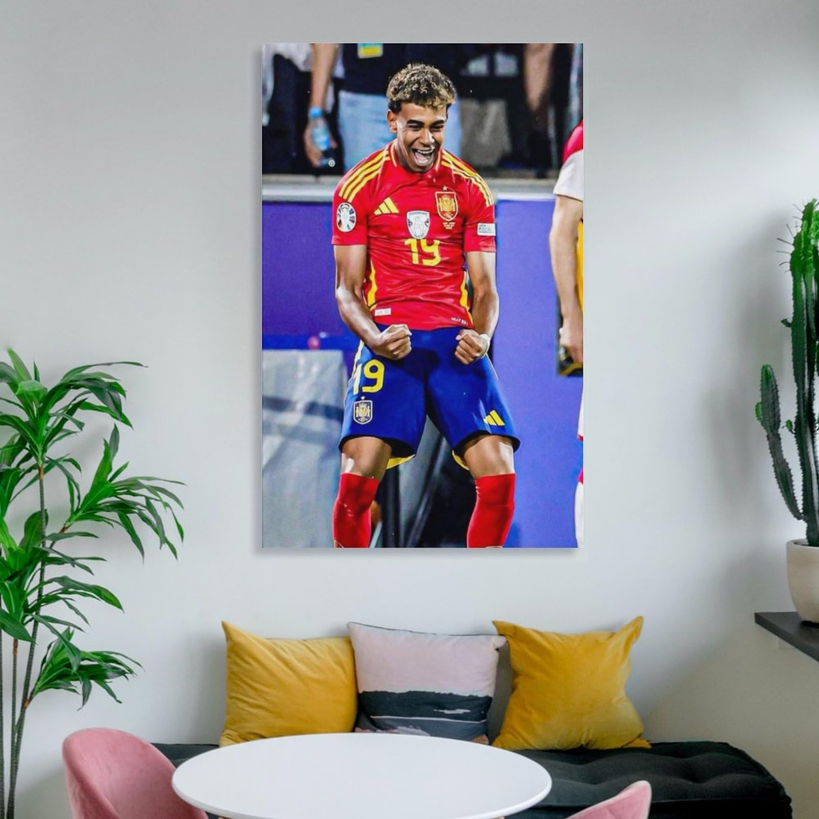 Lamine Yamal Leinwand-Poster 50x75cm - Wanddekoration Für Schlafzimmer & Wohnzimmer