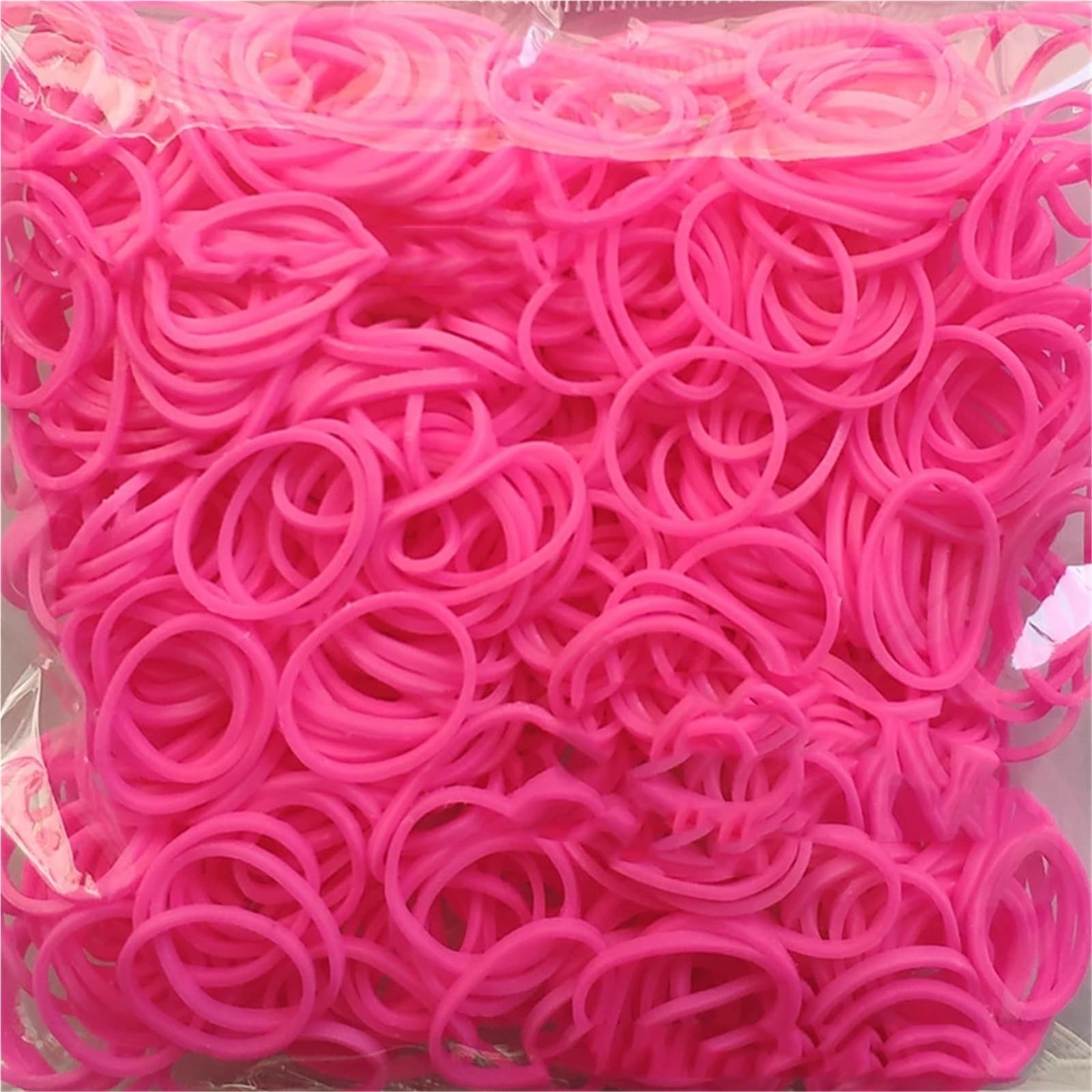 Gummibandarmband S-Klammern 2000PCS Transparent Color Loom Rubbers Bands Kits S Clips DIY Jewelry Making Kit(Pink)