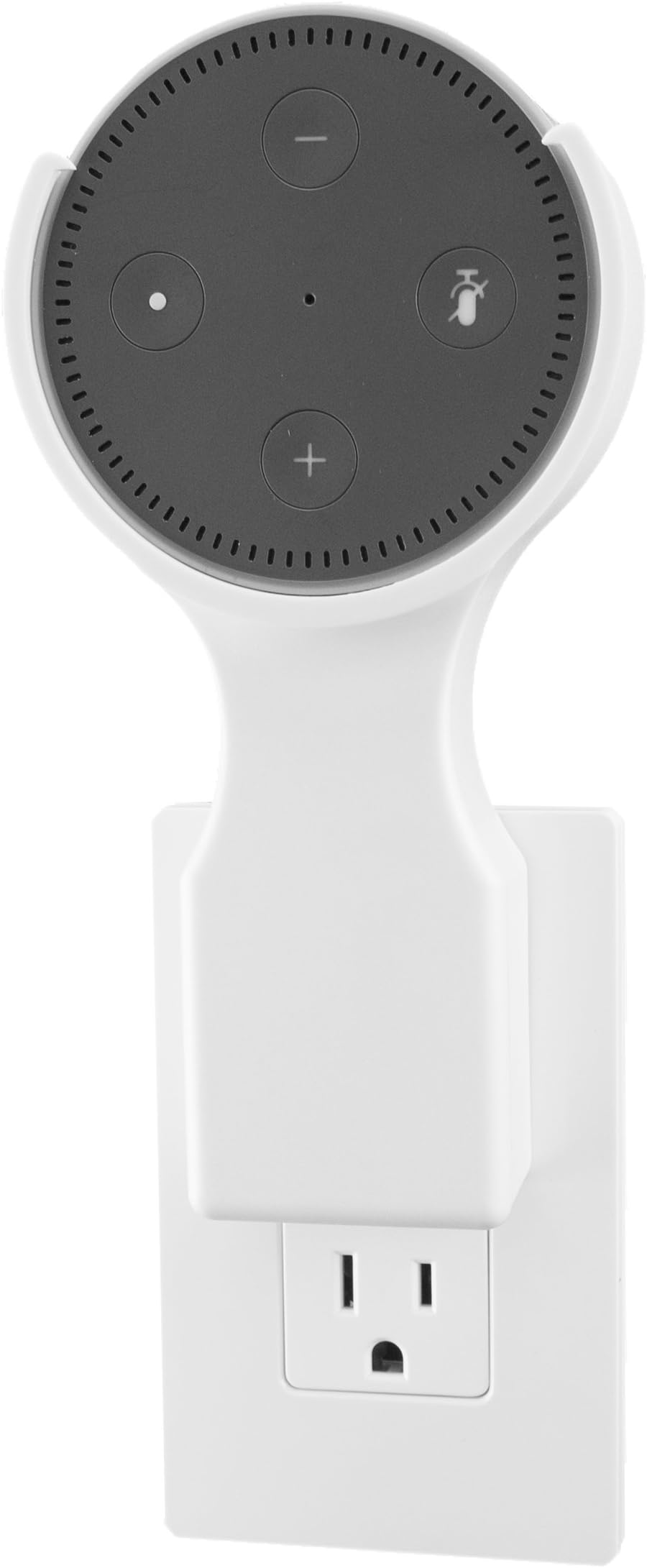 This Dottie - Plug-in Mount - Amazon Echo Dot 2nd Generation Accessory (White) - Designed, Engineered, Tested, and Assembled in the USA