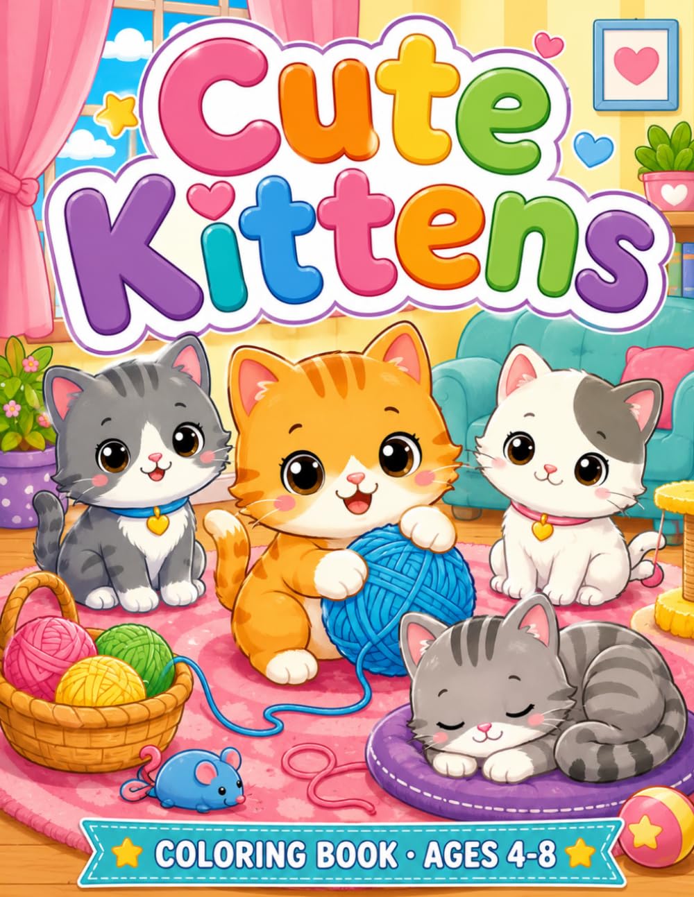 Cute Kittens Coloring: Delightful Fun for Little Artists
