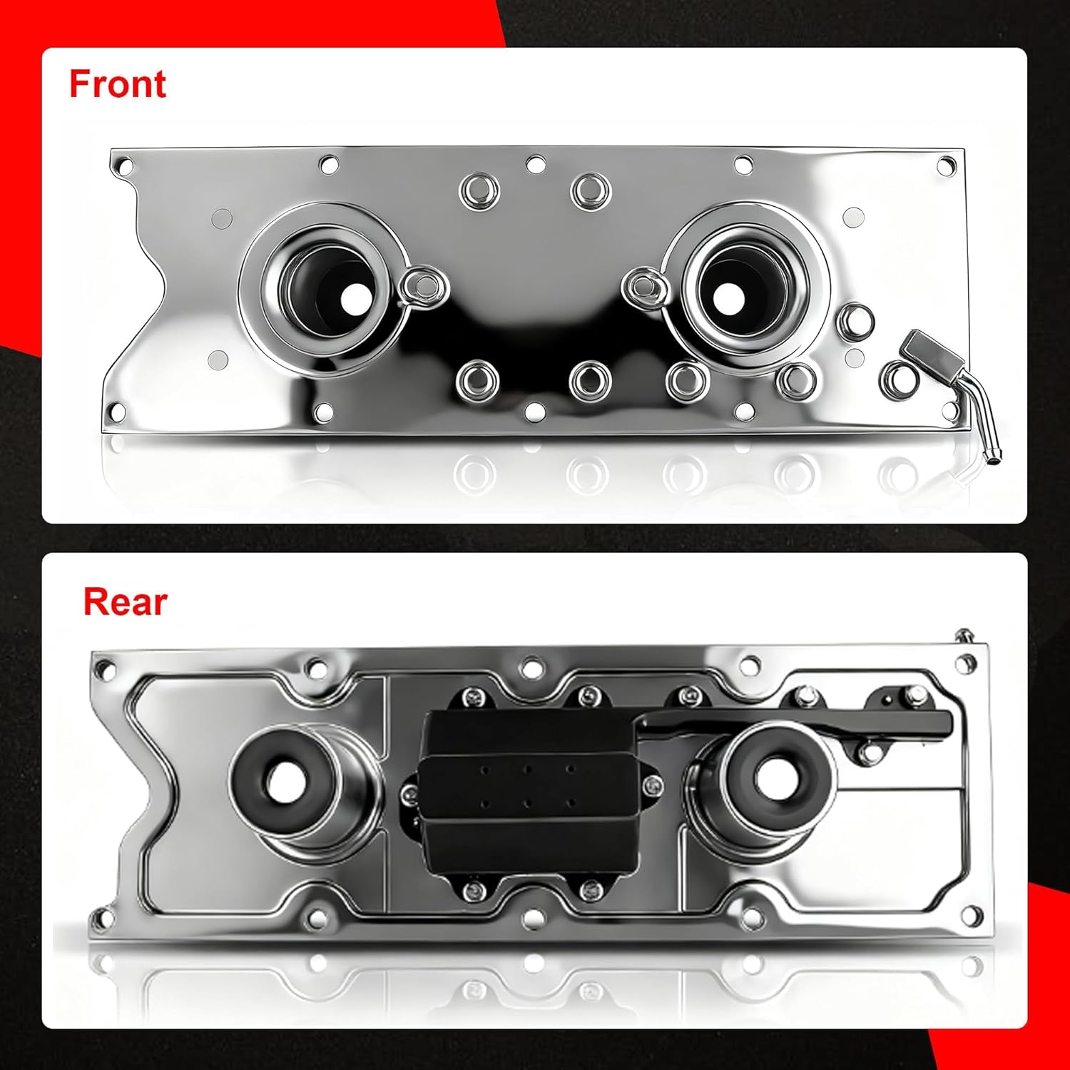 Engine Valley Cover Plate Kit with Gasket & Bolts Compatible with Chevy Corvette 2004, Cadillac CTS-V 2004-2005, Pontiac GTO 2004 - V8 5.7L LS1 LS6 OHV Engine - Replaces 12577927, 12568011