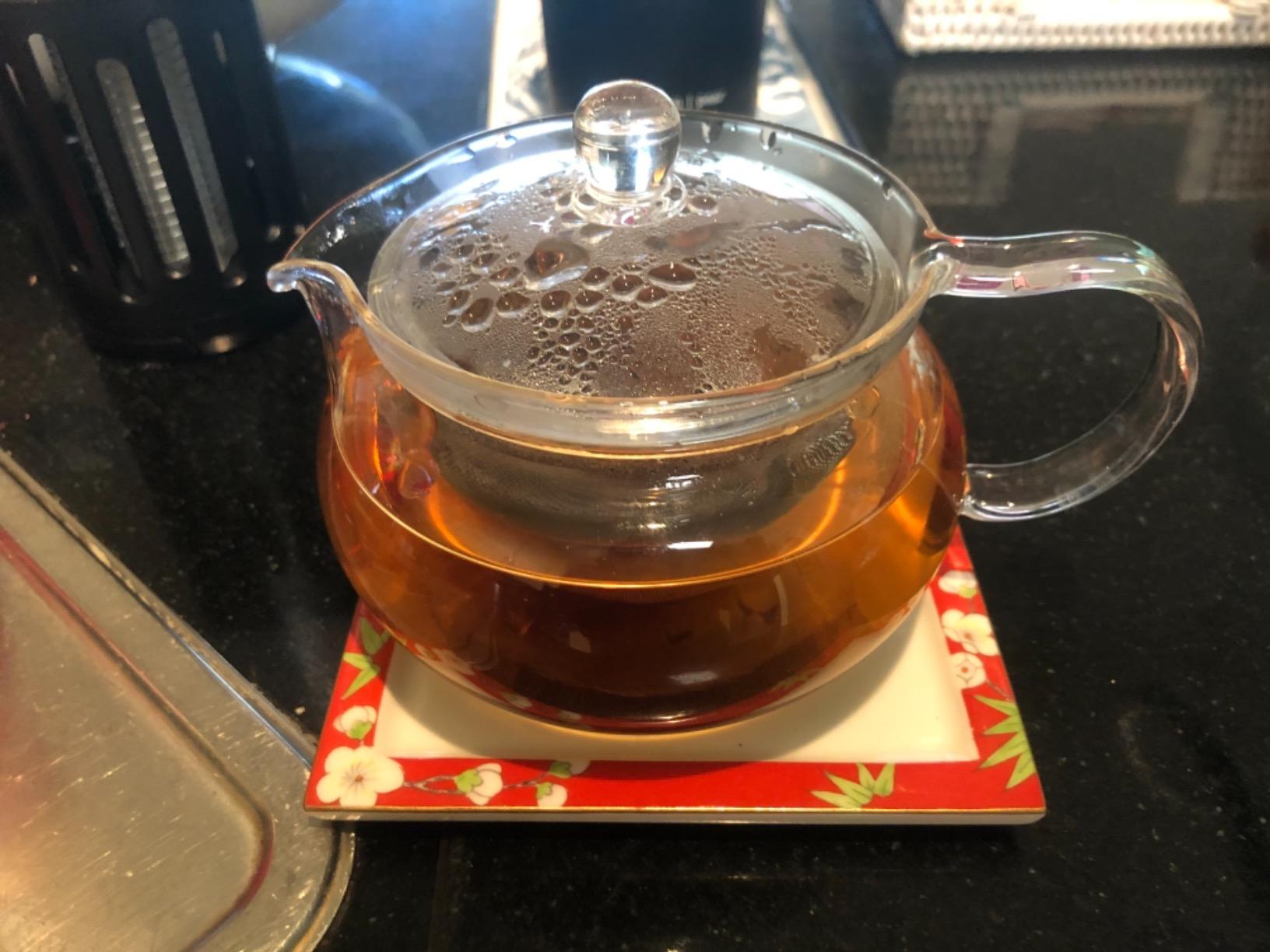 Hario 'ChaCha Kyusu Maru' Teapot Heatproof Glass Teapot 700 mL, Glass