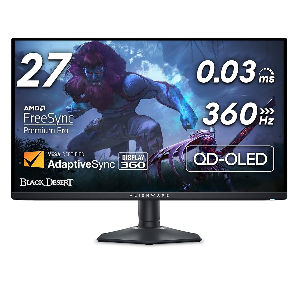 Dell AW2725DF 27インチ 有機EL Alienware Alienware 27インチ360Hz QD-有機ELゲーミング モニター