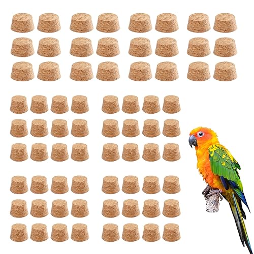 72 Detachable Corks for Bird Chew Toys - 24 Large
