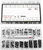 YIXISI 500 PCS Tiny Micro Repair Screw Kit, 18 Sizes Stainless Steel Tiny Screws with Screwdriver, M1.2 M1.4 M2 Watch Glasses Computer Replacement Screws Kit, Black