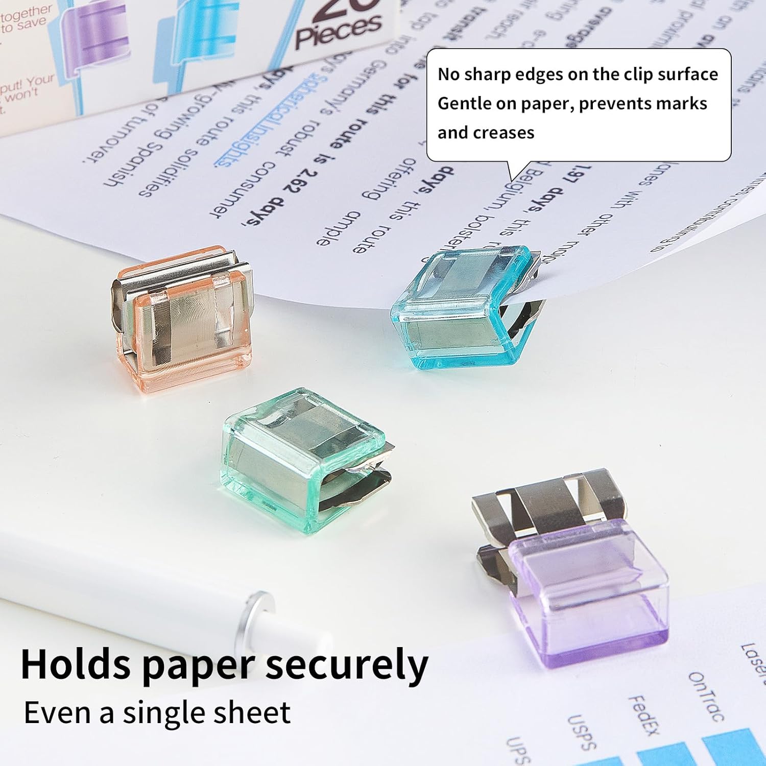 Push Paper Clips & Binder Clips, Medium Reble Heavy Duty Clps, No