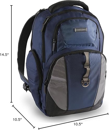 Miniatura 8 de Perry Ellis Mochila para portátil de negocios P19 con bolsillo para tableta, marino, Mochila para portátil de negocios P19 con bolsillo para tableta