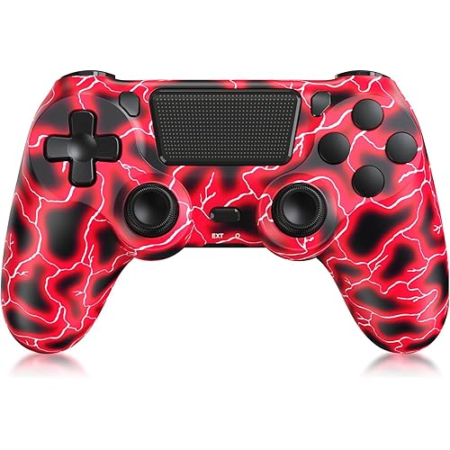 SHINXIN Wireless Controller Compatible with PS4, with Dual Vibration/ 6-Axis Motion Sensor/Speaker/Audio Jack/Touch Pad/Share Button