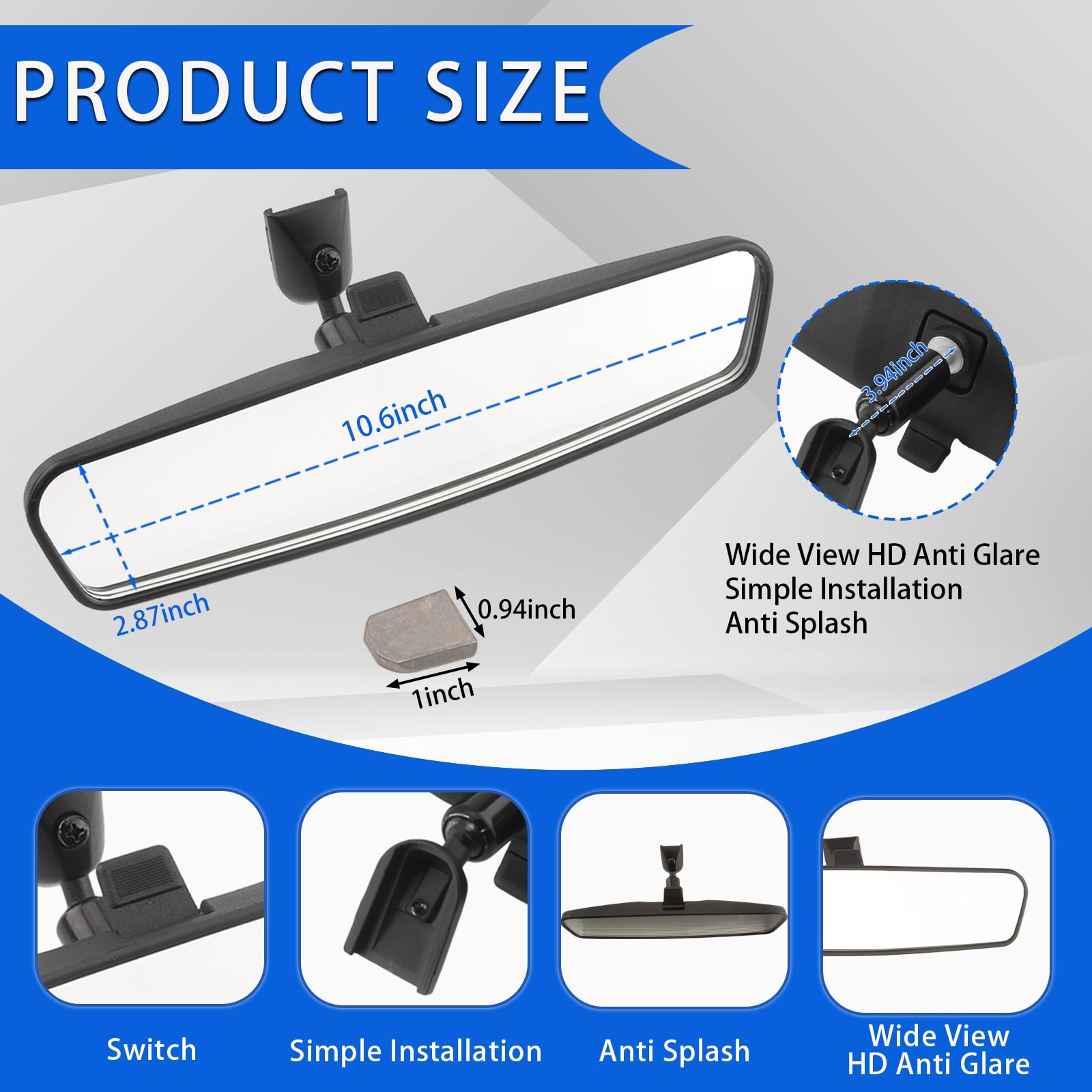 アクセサリー MAXWIN HIGH SPEC DIGITAL ROOM MIRROR Amazon.com: XINGWU Motorcycle Rearview Mirror, Adjustable