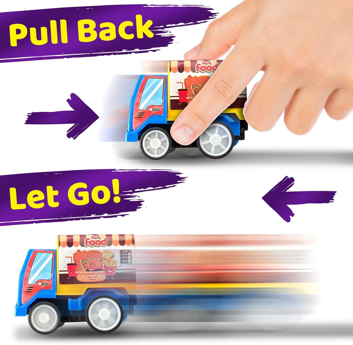 stargo 8 Pack Colorful Prefilled Easter Eggs Bulk with Toys - Mini Car Set Construction Engineering Vehicles Pull-Back Cars. Plastic Easter Eggs Filled, Basket Fillers, Party Favors, Boys Goodie Bags - Image 4