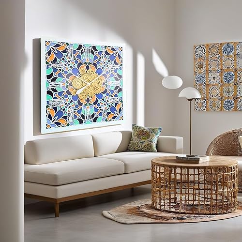 Vista 99 de The Gears - Reloj de pared con engranajes móviles (Vietri, redondo de 36 pulgadas)