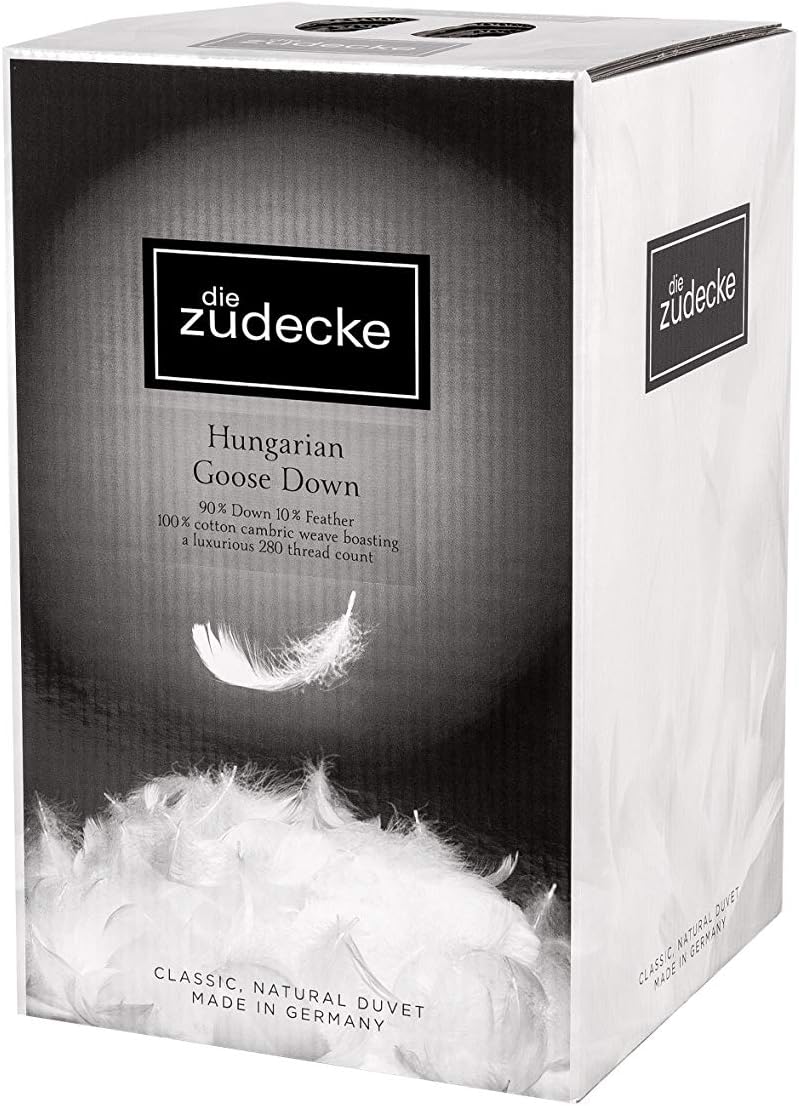 Die Zudecke Hungarian Goose Down 6 Tog King Duvet White HG6K