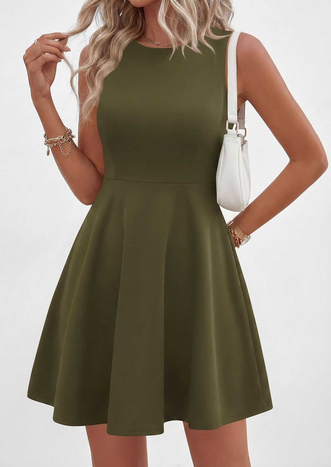 PRETTYGARDEN Cocktail Dresses for Women Summer 2026 Elegant Classy Spring A Line Sleeveless Mini Short Party Dress Pockets - Image 6