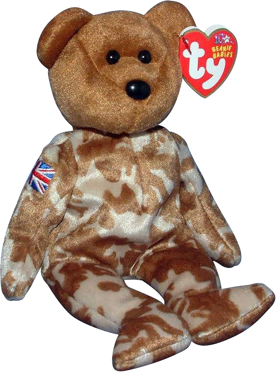 BEANIE BABIES TY Hero UK Bear Beanie Baby