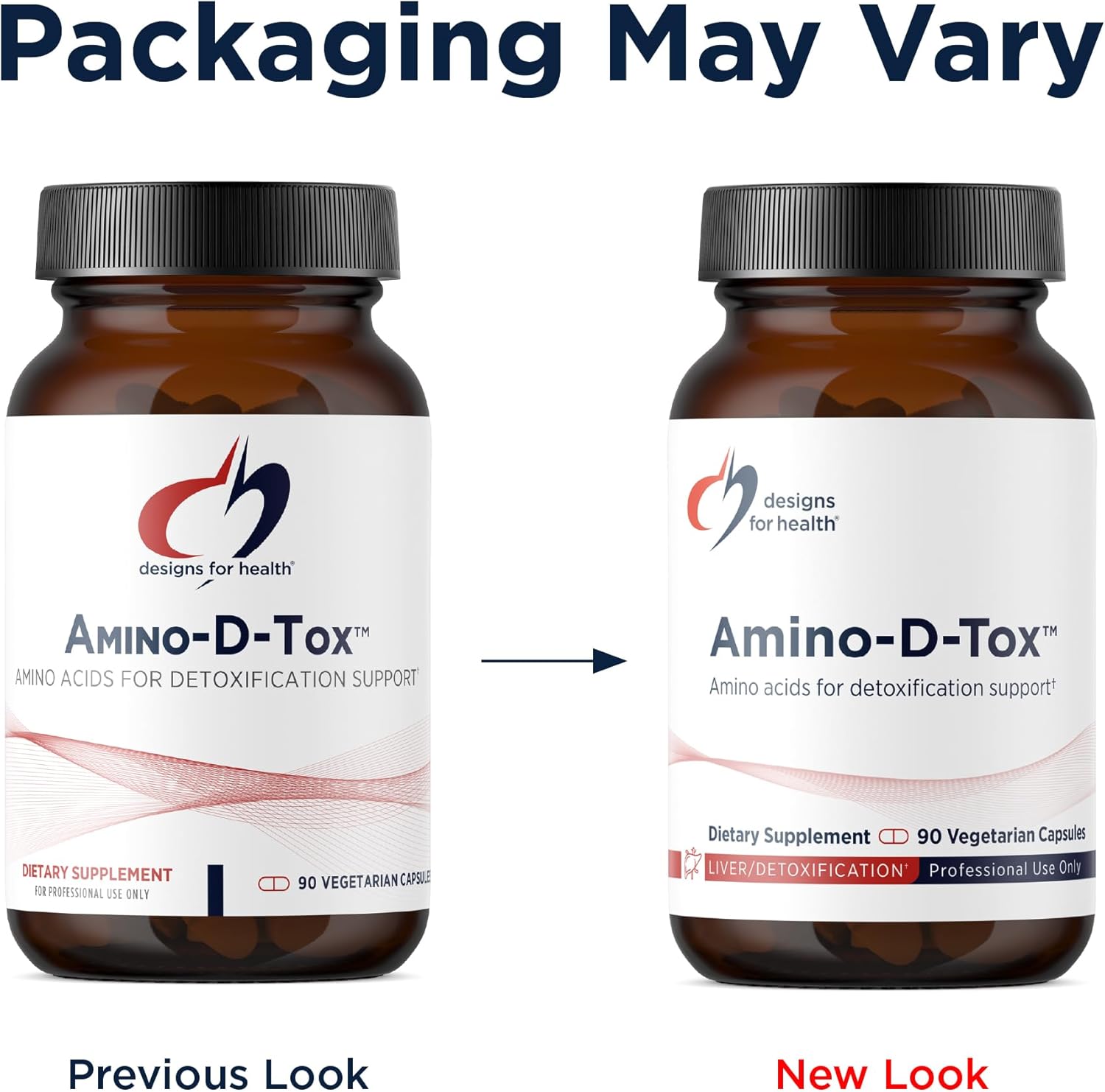Designs for Health Amino-D-Tox - Amino Acid Detox + Liver Cleanse Support - Supplement Blend with Glycine, Calcium D Glucarate, NAC + More - Non-GMO (90 Capsules)