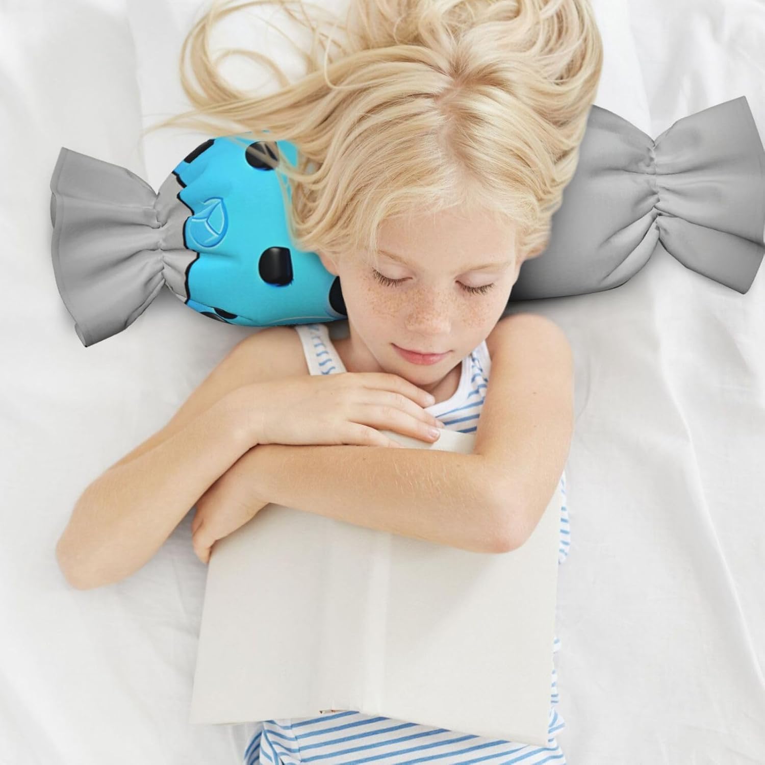 Blue Game Controller Print Candy Cylindrical Comfortable Pillow Throw Pillows Home Decor Easy Maintenance