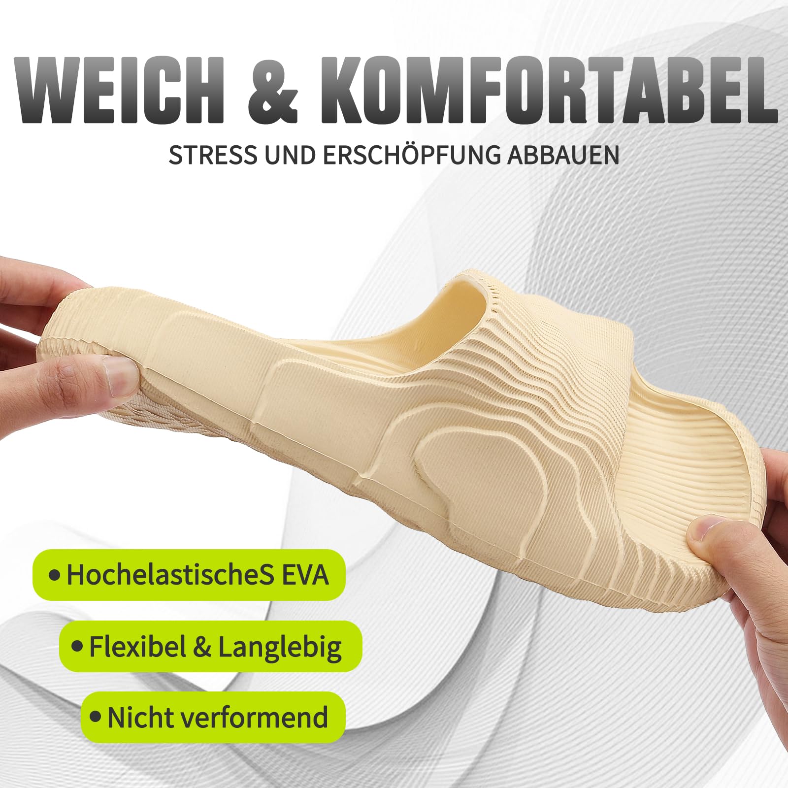 Sowdus Ciabatte Donna Uomo Estive Casa, Slide Piscina Pantofole, Plastica Mare Slippers