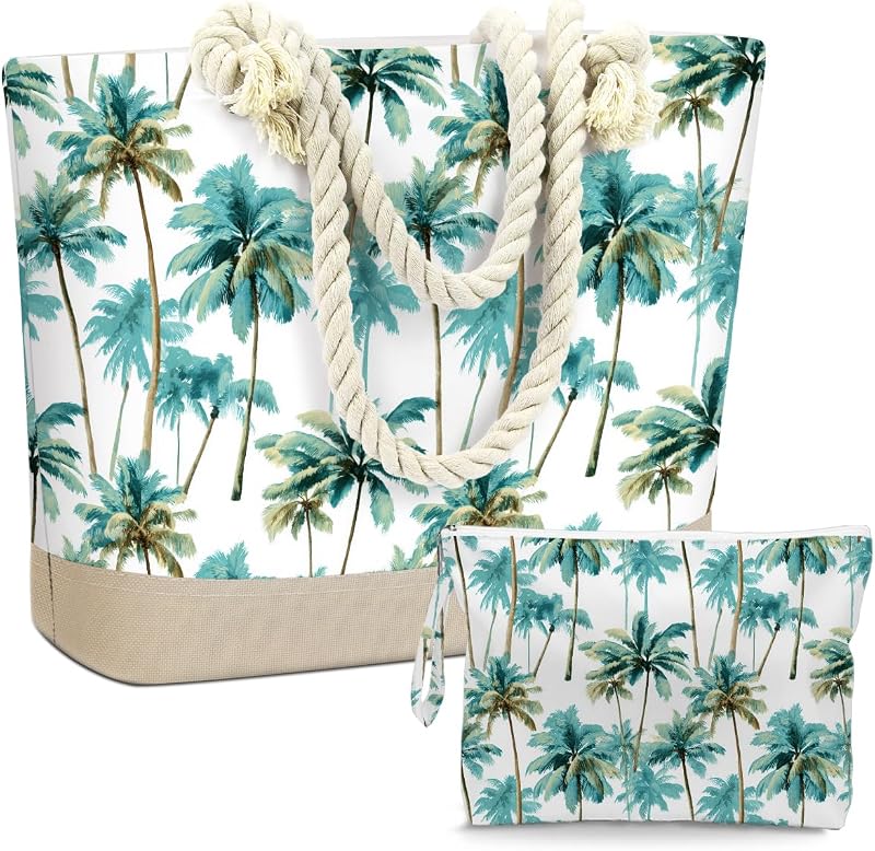 BELLOWDEER Conjunto com 2 bolsas: tote de lona e bolsa impermeável
