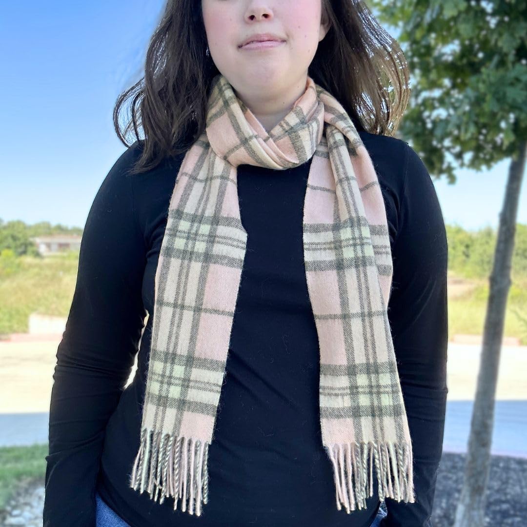 Briomhar Tartan Plaid Wool Winter Scarf for Men - 100% Lambswool Designer Scarf for Women Made in Scotland - Image 6