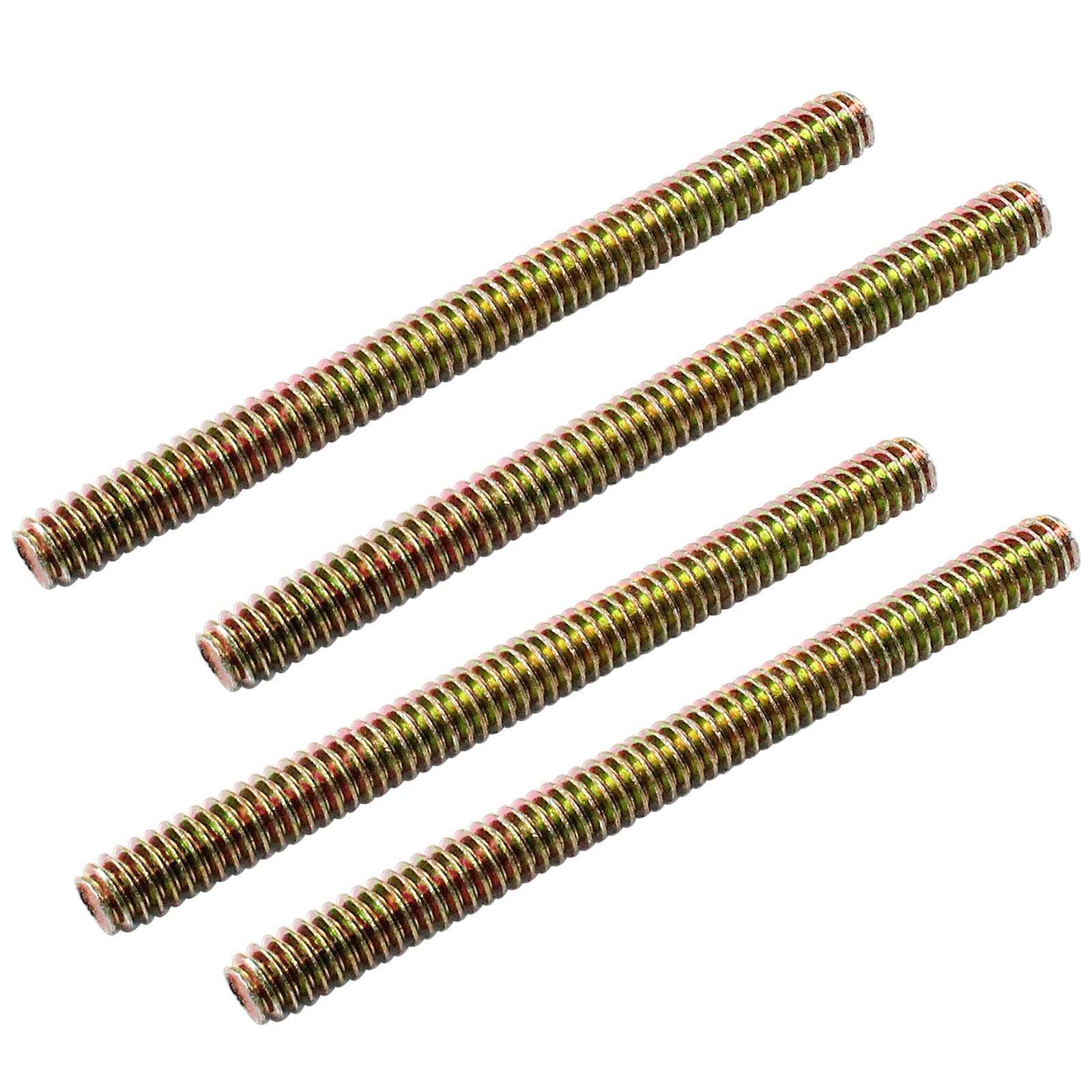 Photo 1 of Hordion 12pcs Fully Threaded Rod 1/4"-20, 3" Length, Zinc Plated All Threaded Rods Carbon Steel Thread Screw for Furniture Assembly Fastening