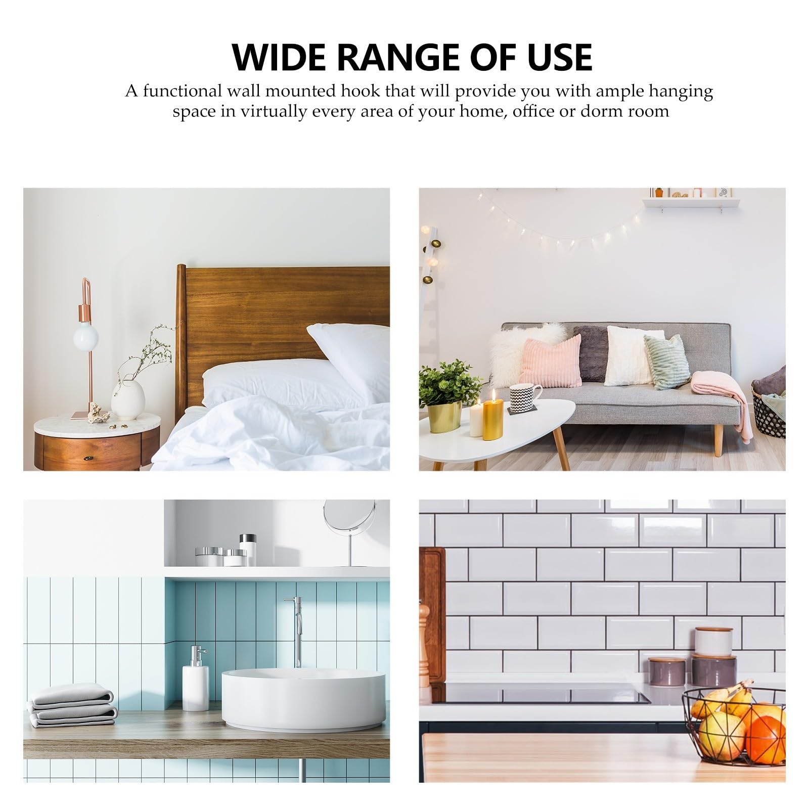 Beaupretty Ganchos de Pared Dorados de Latón para Toallas y Ropa, Diseño Resistente y Ahorro de Espacio, Paquete de 5 Piezas para Baño y Cocina