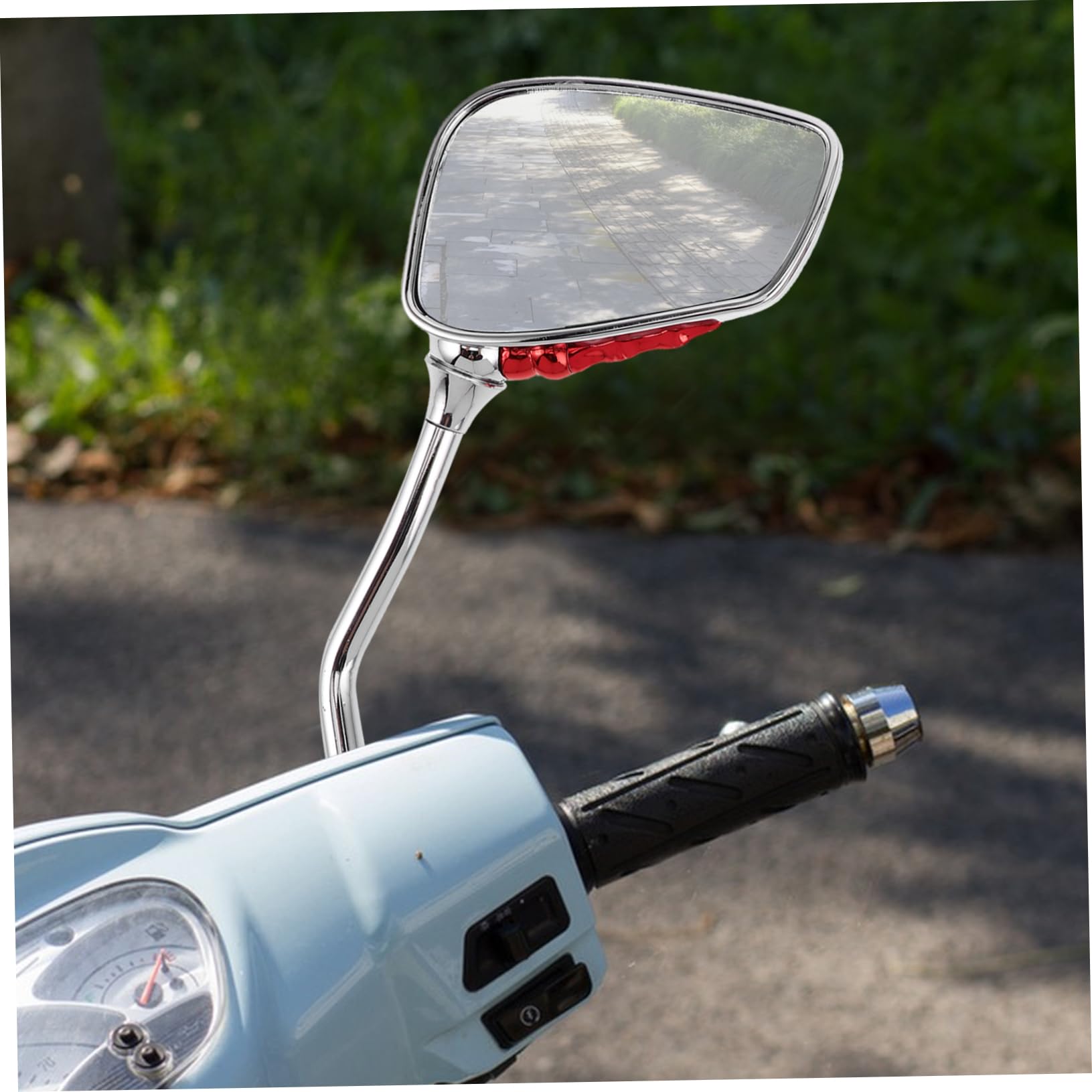 TOPBATHY Specchietto Retrovisore in Metallo Di Teschio Per Specchietto Retrovisore Per Accessorio Di Design Per Ciclismo e