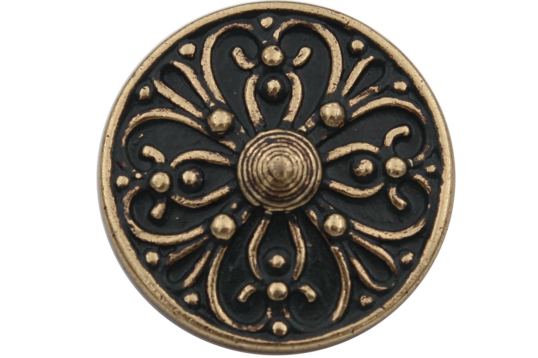 Milward Gouden Knopen op kaart 15 mm: Verpakking van 3 Milward Gouden Knopen op kaart 15 mm: Verpakking van 3