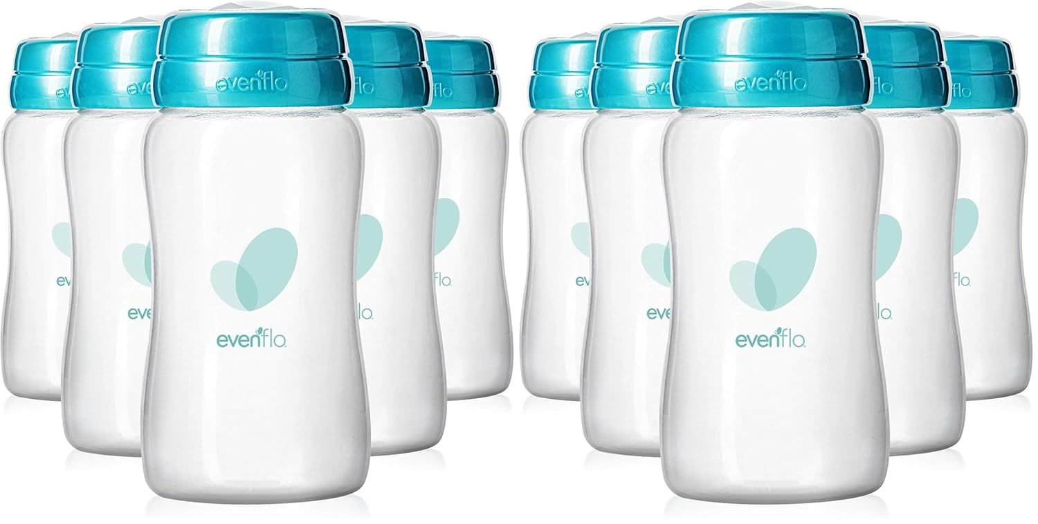 Evenflo Advanced Breast Milk Collection Bottles, 5oz 12 Pack