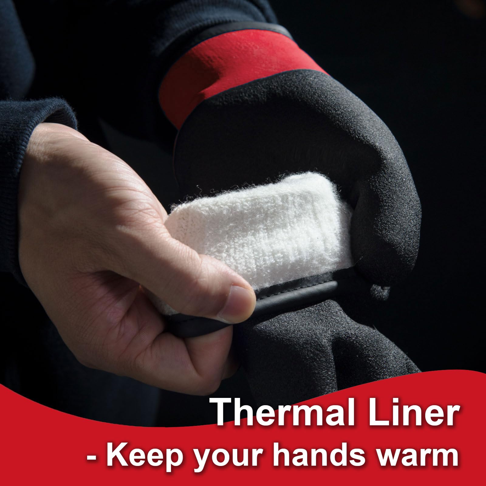 KAYGO Waterproof Thermal Work Gloves, Double Latex Coated, Good Grip and Dexterity - Image 3