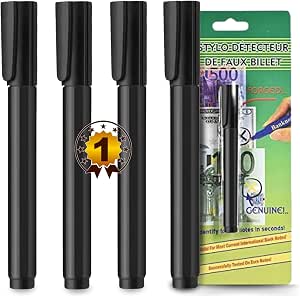 nedit Fake Banknote Pen – 2 Second Counterfeit Note Detector – Banknote ...